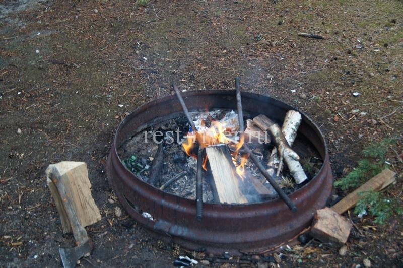 мангал из обода колеса