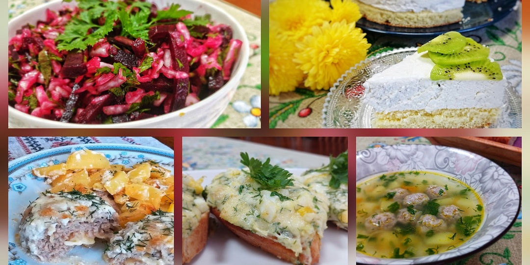 Пять рецептов для семейного обеда.