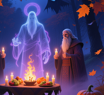 31 октября на 1 ноября древние кельты отмечали Самайн — ночь, когда граница между мирами тонка, а души предков возвращаются. В отличие от Хэллоуина, здесь нет масок и страхов, есть память, тишина и внутренняя сила.