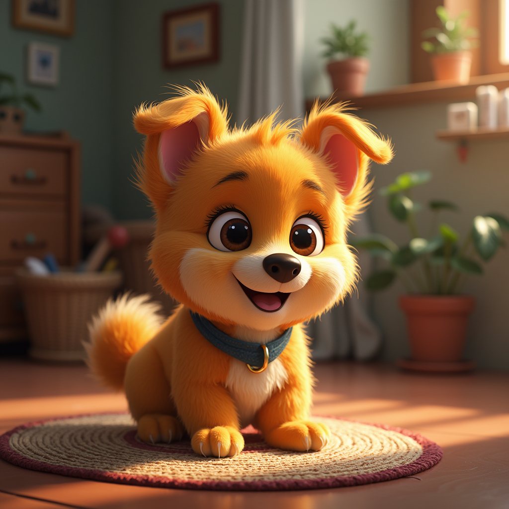 Результат по запросу «собака в стиле Pixar». Мило, но... Это не Мира и не Кайл. Это просто собака 1