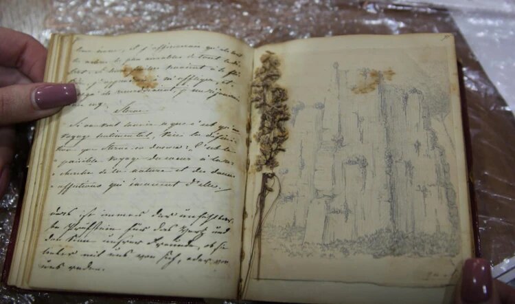 Страницы похищенного дневника Пушкина Фото: ГУ МВД по Краснодарскому краю