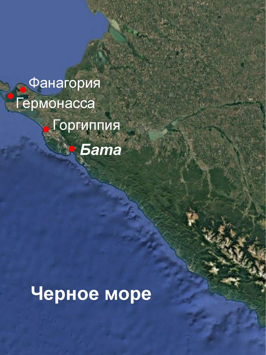 Карта расположения города Бата