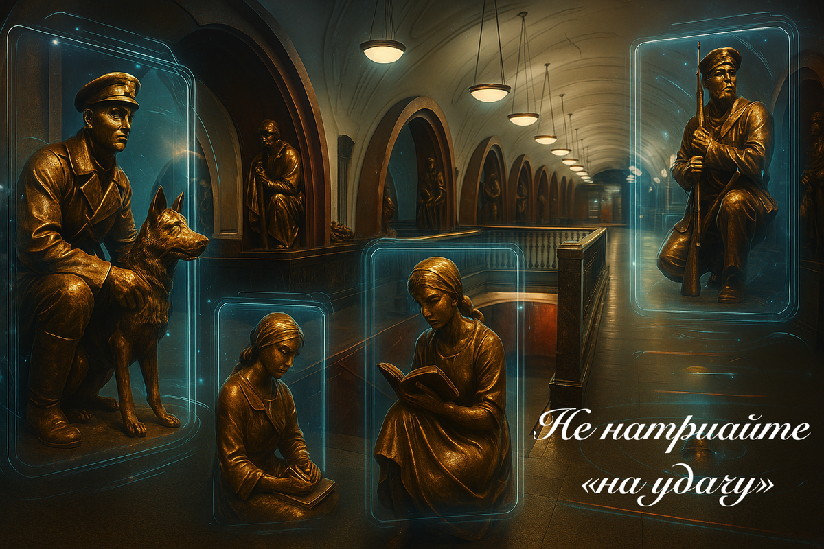 Художественный нейро-арт коллаж