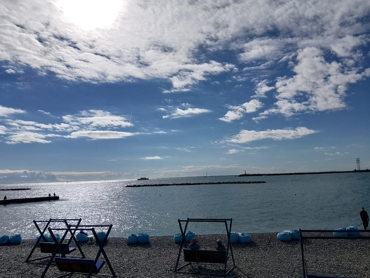 Вначале был почти штиль. Фото автора 