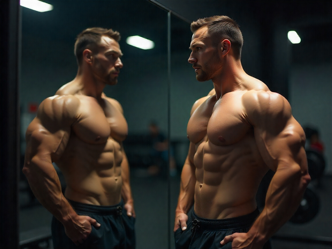 Задумчивый взгляд в зеркало — начало многих историй о выборе между прогрессом и здоровьем.