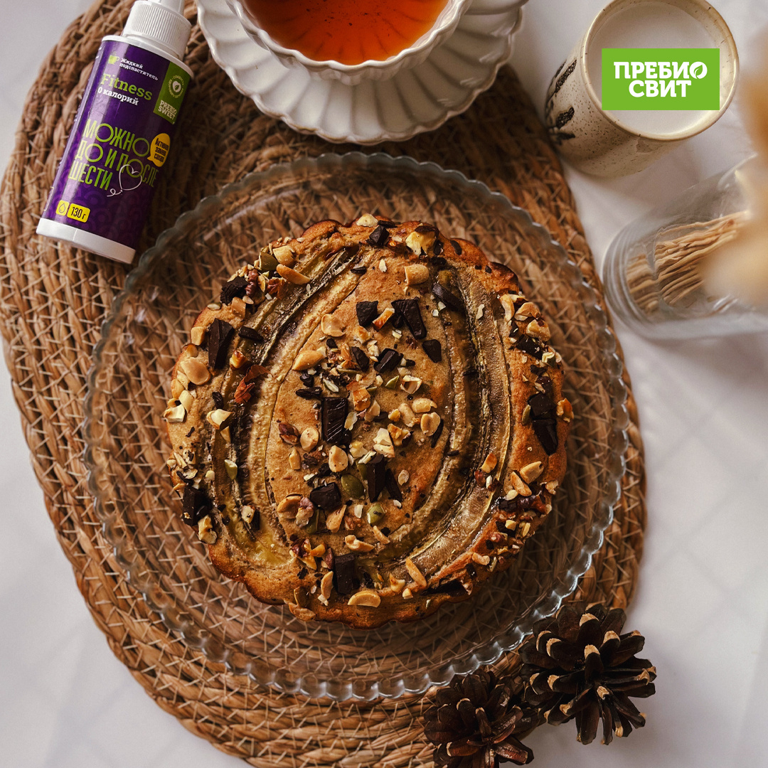 Банановый кекс без сахара