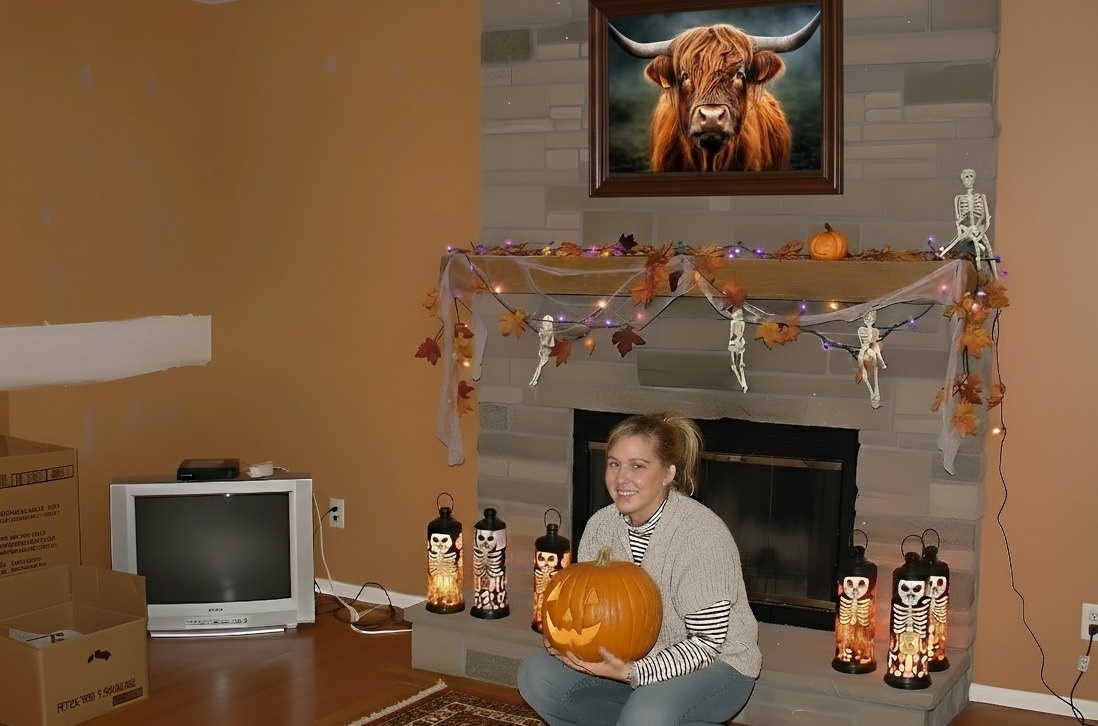 Фото сгенерировано ИИ, но гостиная моих друзей тогда была похожа на эту