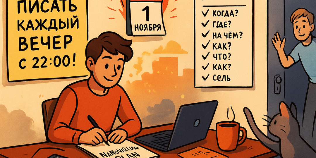 NaNoWriMo '25: Составьте свой писательский план на ноябрь (#Райтобер. День 30)