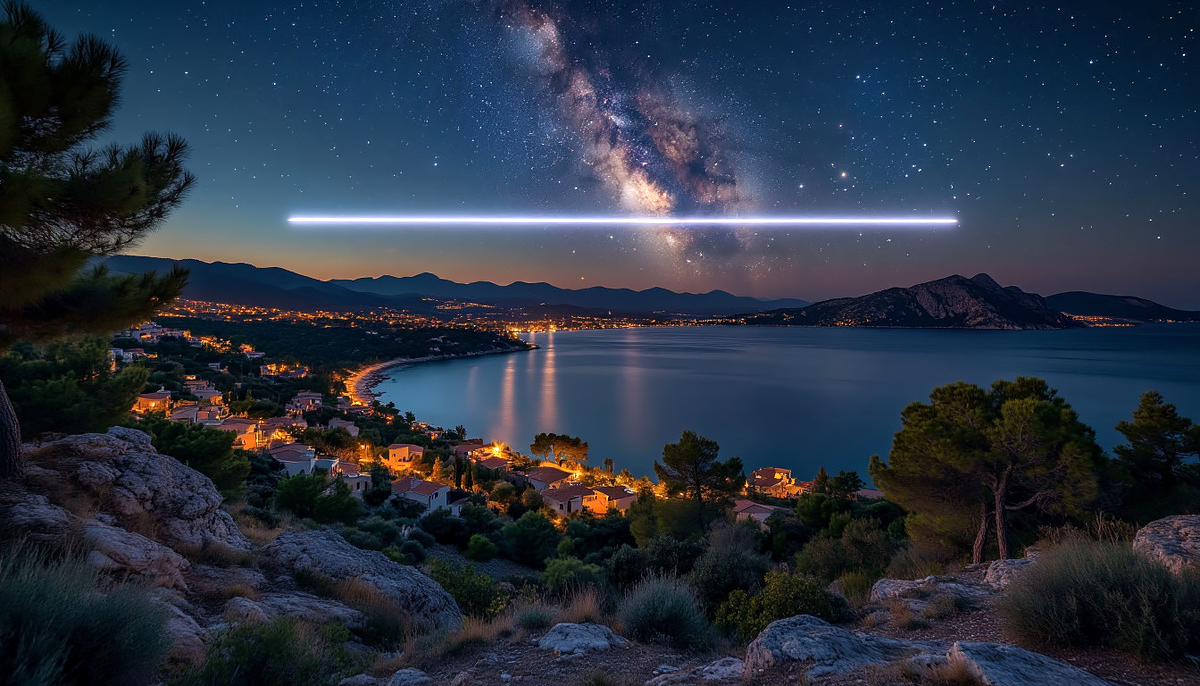 Объект превратился в прямую линию и исчез.