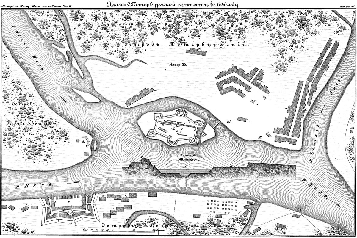 Чертежи крепости. С них начинали «рисовать» новый город и новую Россию