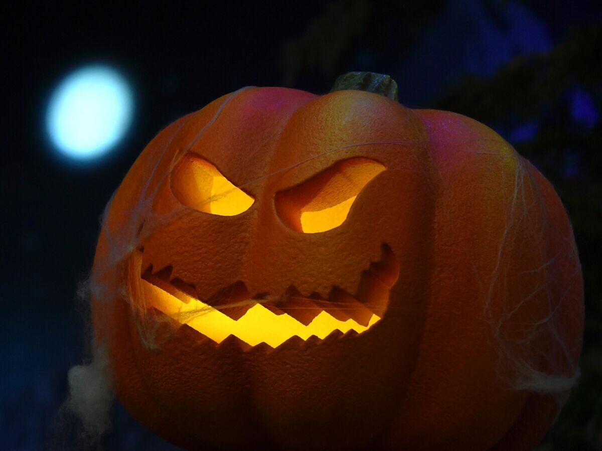    Тыква во время празднования Хэллоуина в парке "Остров мечты" в Москве© РИА Новости / Евгений Биятов