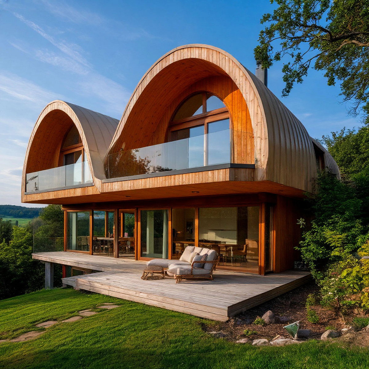 Уникальный дизайн дома.