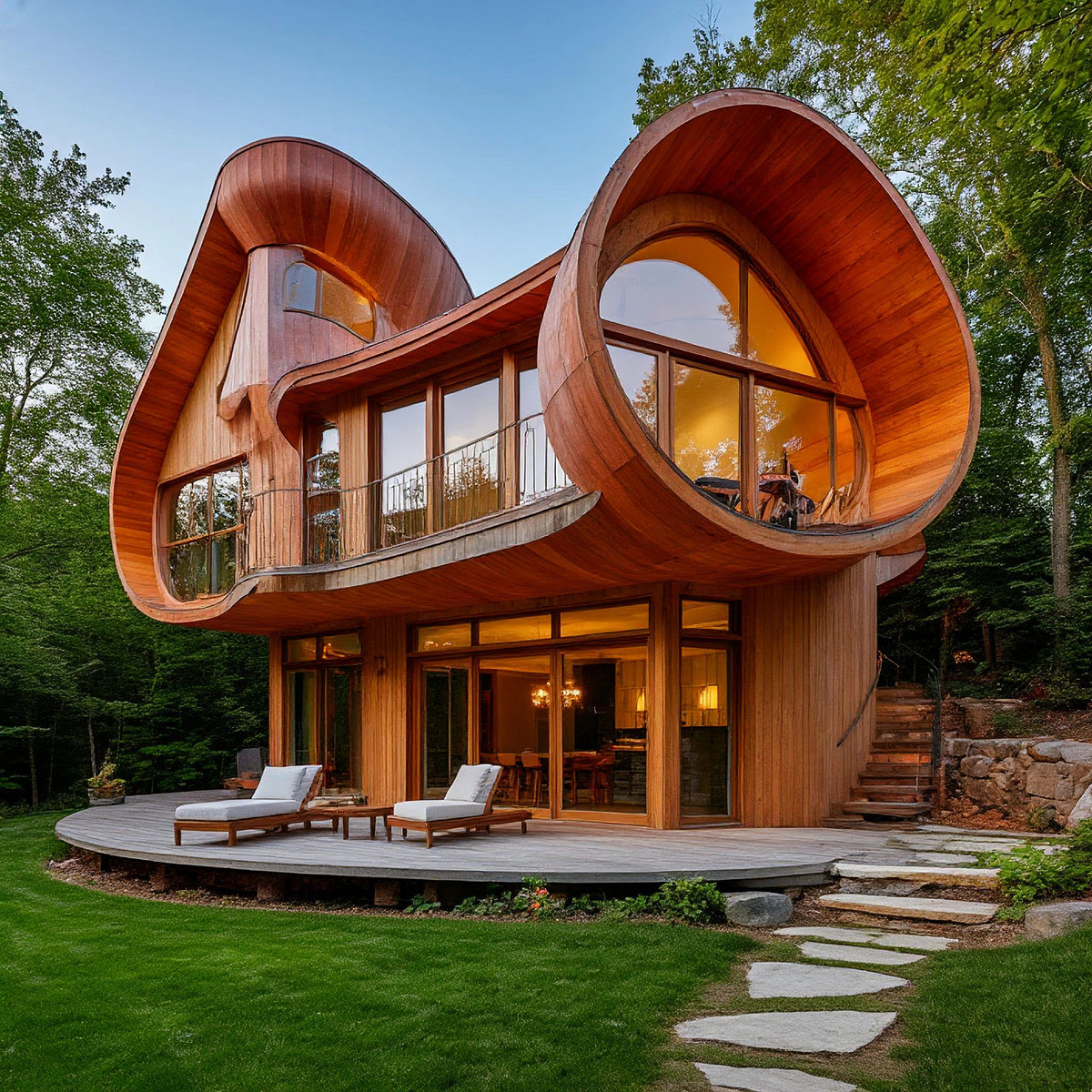 Уникальный дизайн дома.