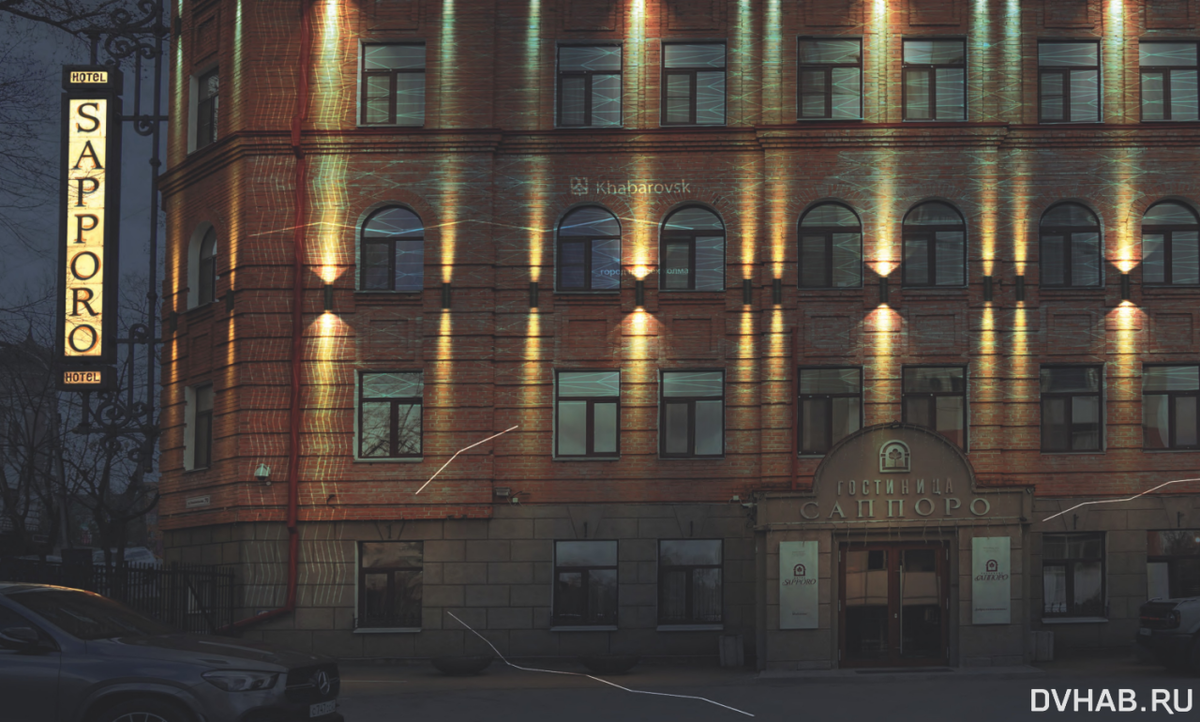    Вариант подсветки гостиницы «Саппоро»