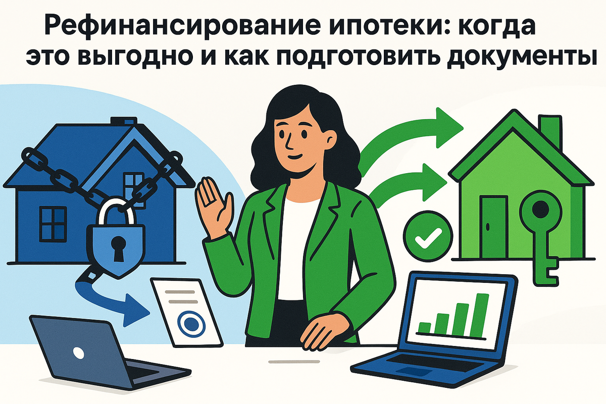    Рефинансирование ипотеки: когда это выгодно и как подготовить документы Юлия Сергеевна Рослякова