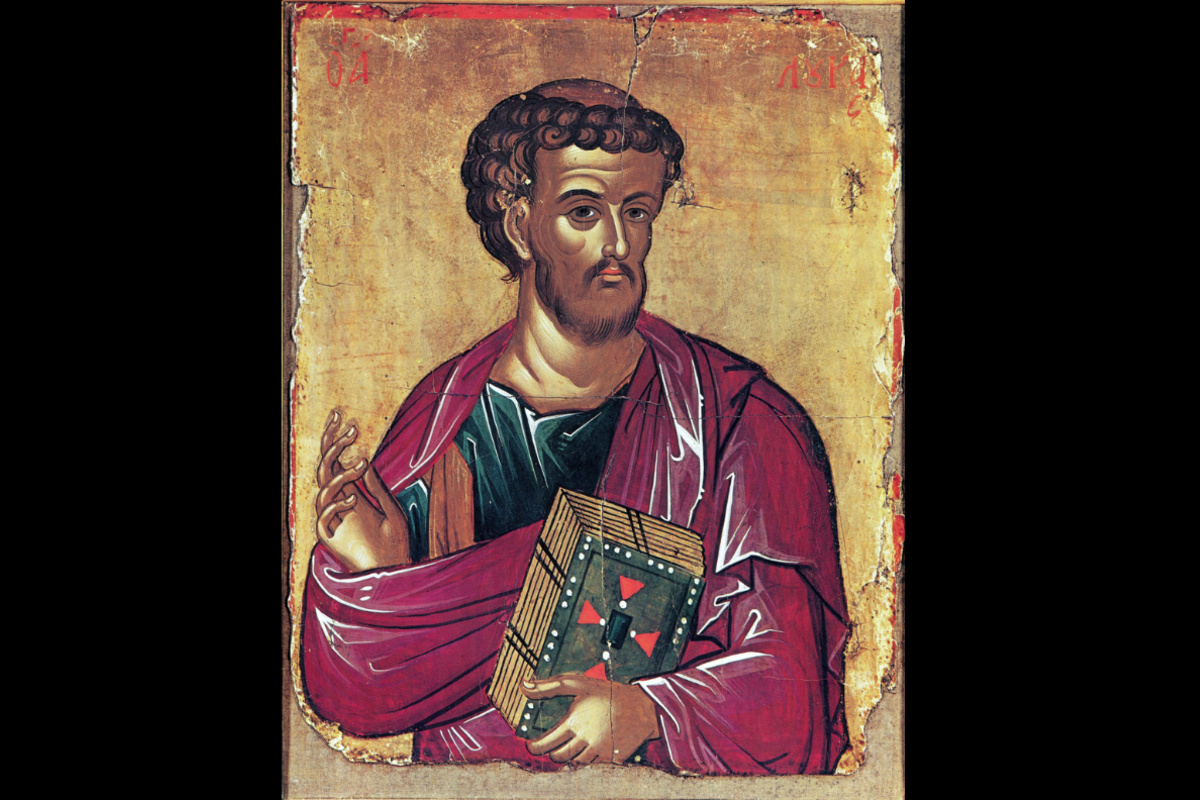 Икона евангелиста Луки из монастыря Ставроникита, Афон. Фото: Petr Ivanov/Wikipedia/CC0