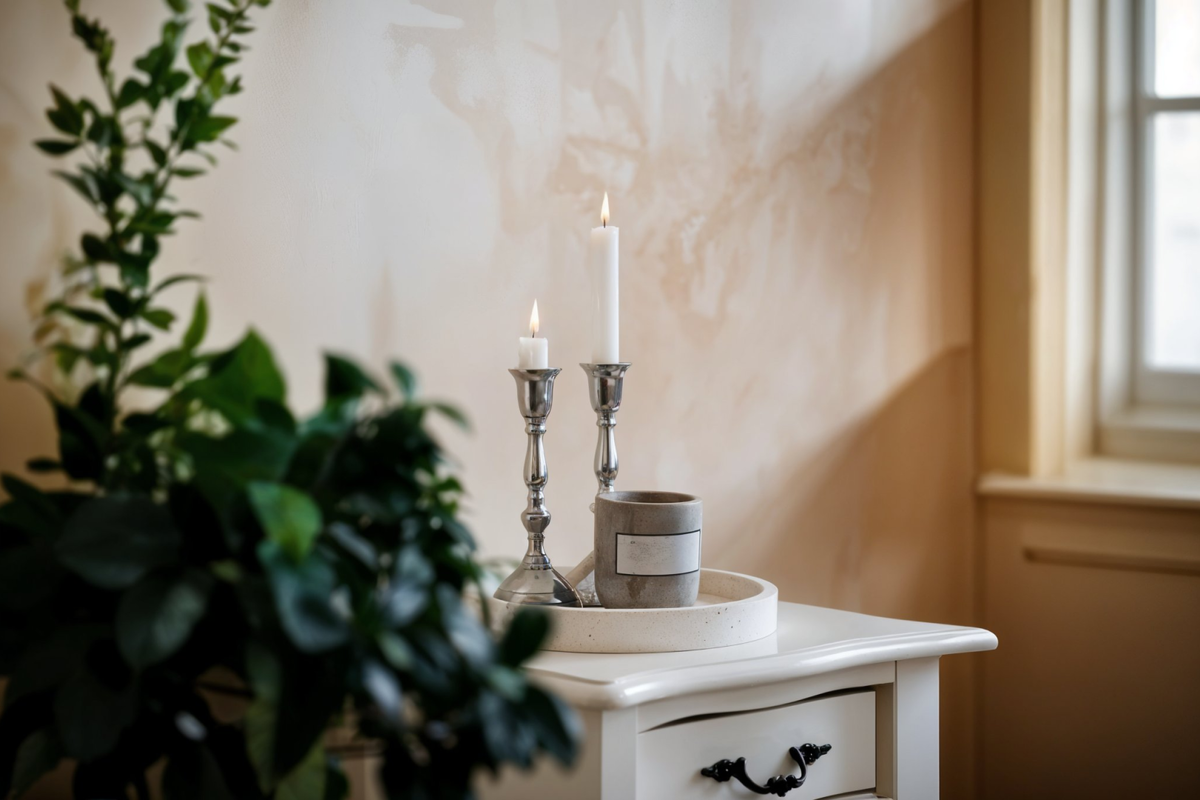 Длинные подсвечники — самый популярный готический элемент, встречающийся в современных интерьерах. Хорошо смотрится в тандеме со сканди и бохо. Источник фото: freepik.com.