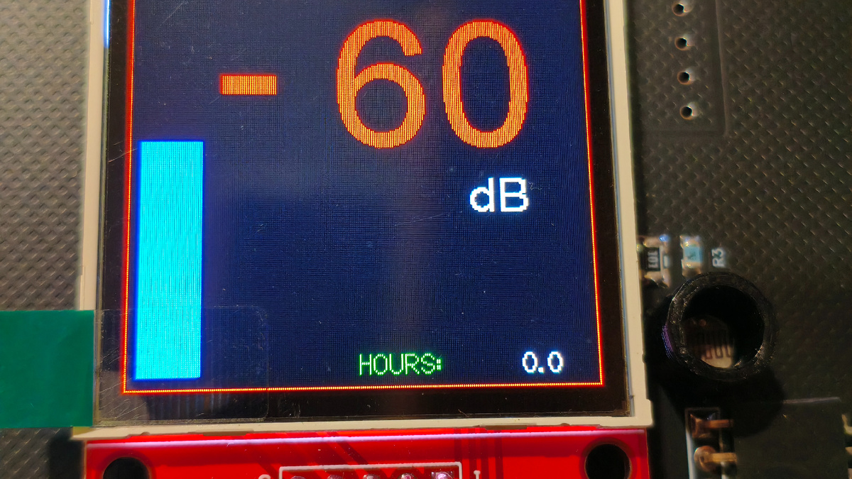 Счетчик времени наработки на дисплее контроллера управления аттенюатором