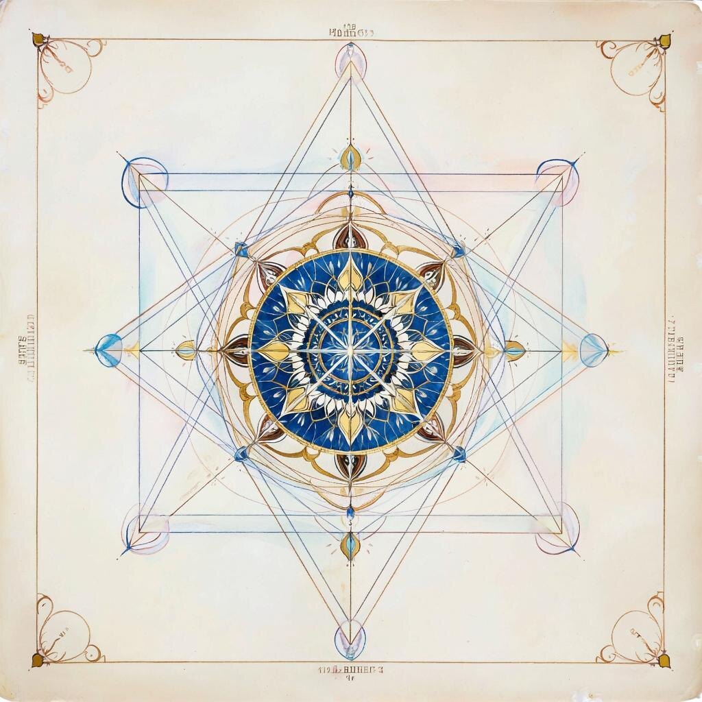 Квадрат. Иллюстрация сгенерирована нейросетью