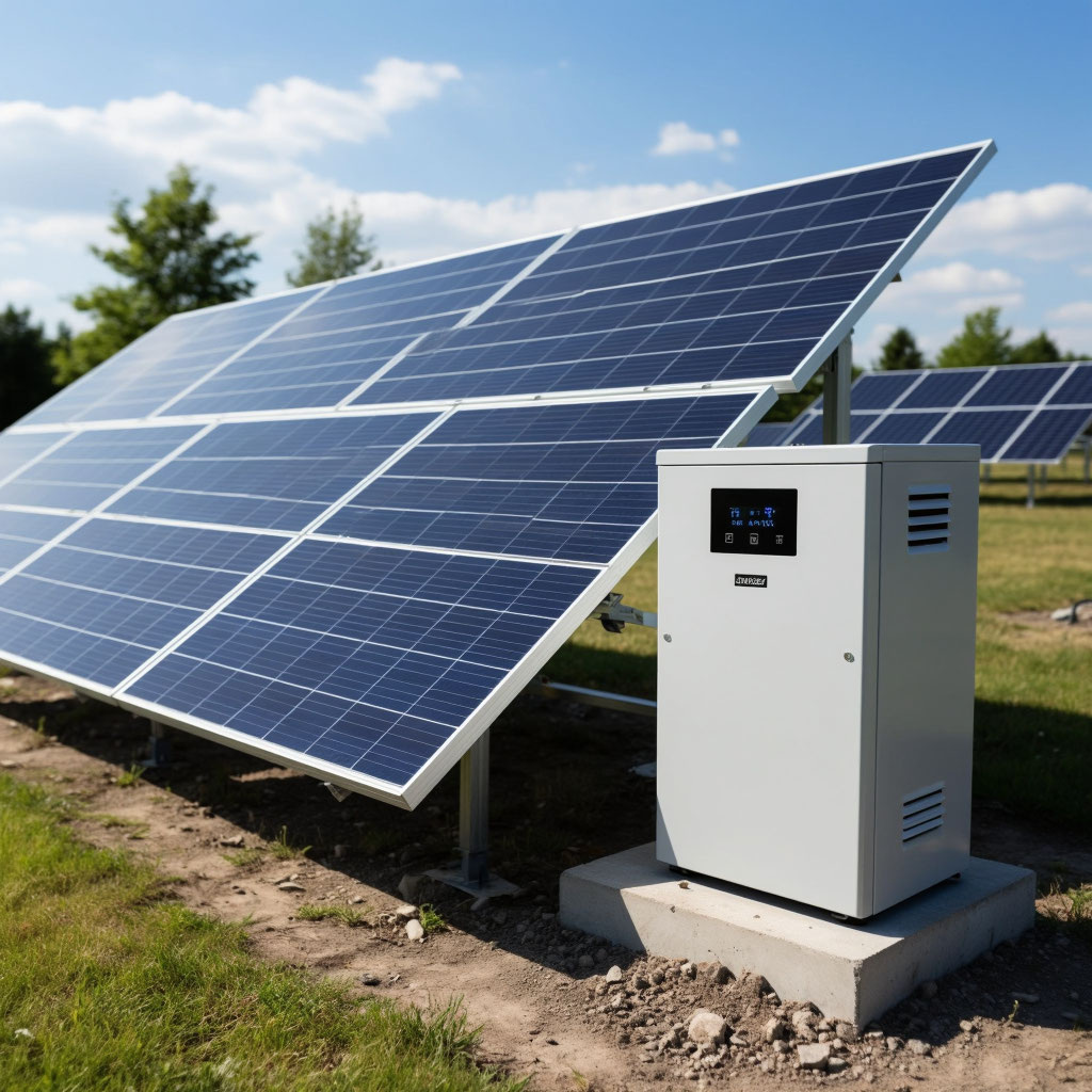 Это основа Вашего дохода и экономии - солнечные модули и сетевой инвертор.