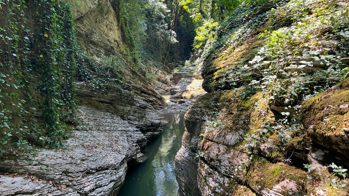 Река Кудепста в Кудепстинском каньоне.
