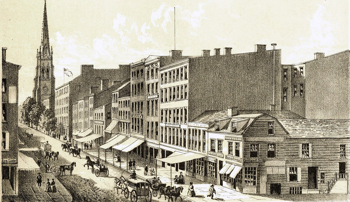 Иллюстрация Бродвея 1834 года.