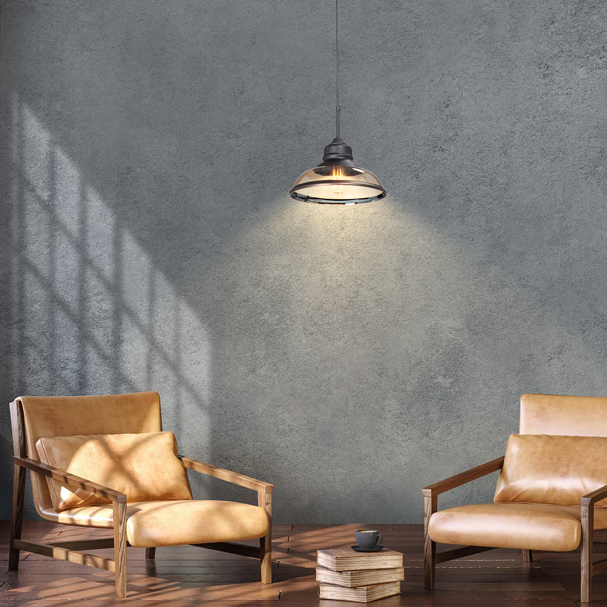 Пример интерьера с тёплым светом. Отделка стены - флизелиновые обои VEROL. Артикул на WB: 454105642.