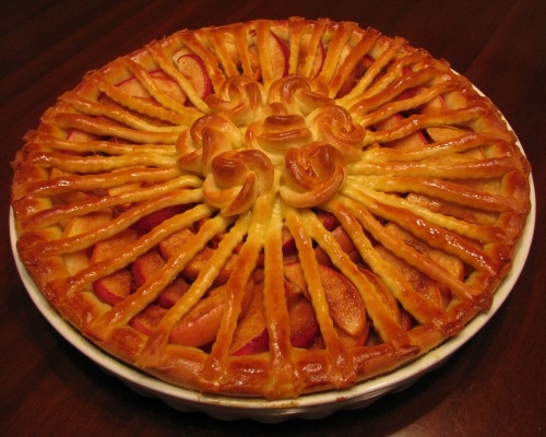 Дрожжевой пирог с яблоками