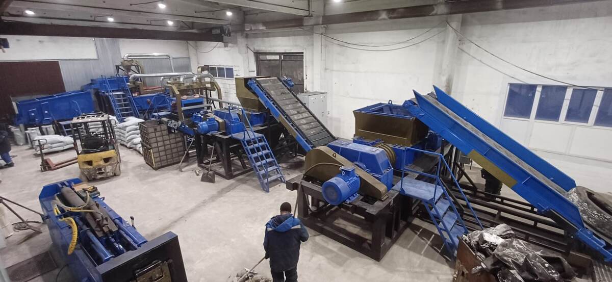 Комплексная линия переработки шин в резиновую крошку