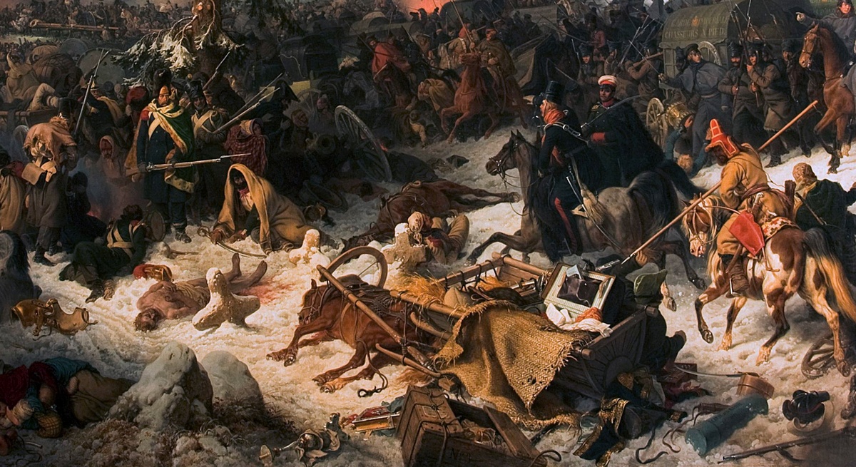 Переправа через Березину (худож. Петер фон Гесс, 1844) (фото из интернета; здесь как иллюстрация)