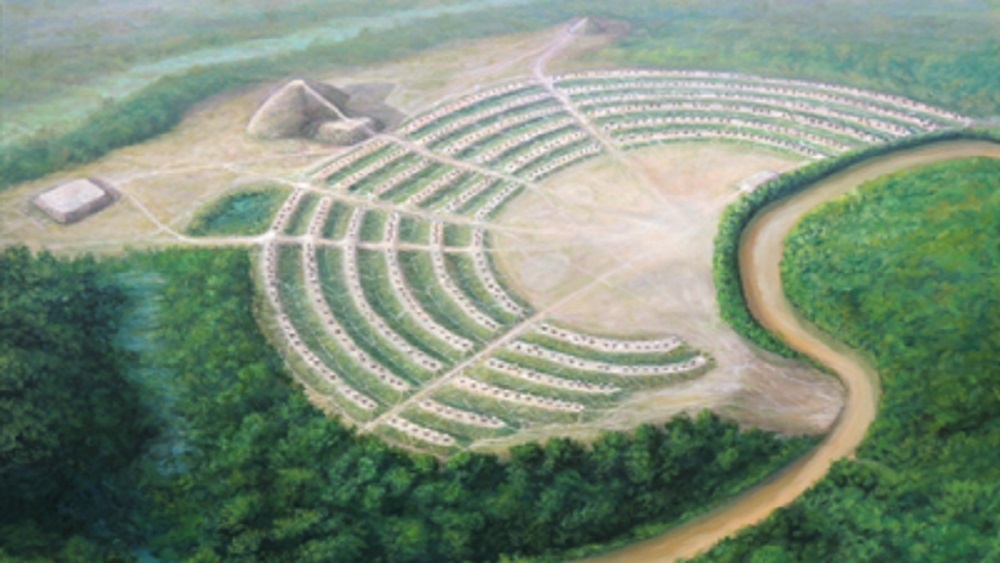     Фото: Herb Roe - Own work, CC BY-SA 4.0, commons.wikimedia.org Художественная реконструкция Паверти-Пойнт