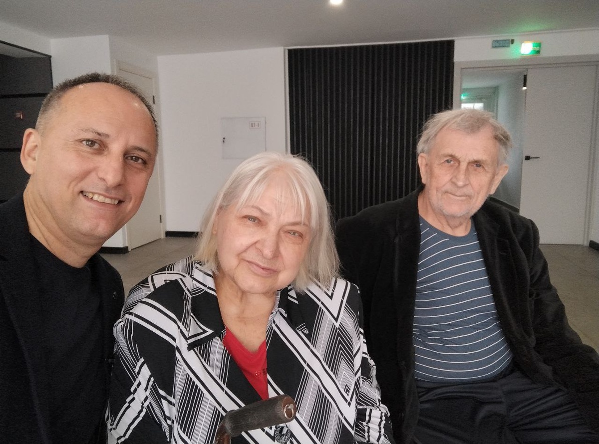 Алексей Стефанов, Людмила и Петерис Межиньш © Sputnik