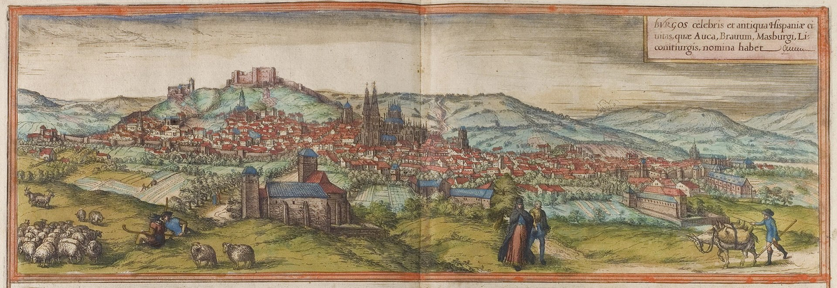 Панорама Бургоса (1572 год) https://es.wikipedia.org/wiki/Burgos