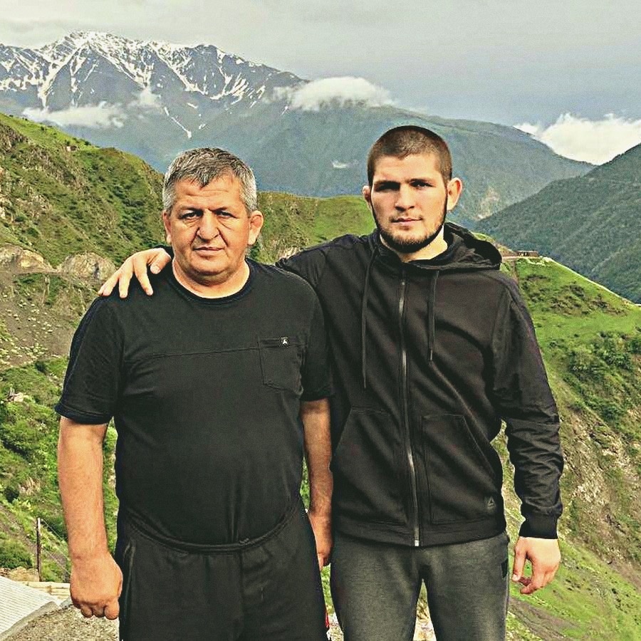 Хабиб с отцом - Абдулманапом Нурмагомедовым