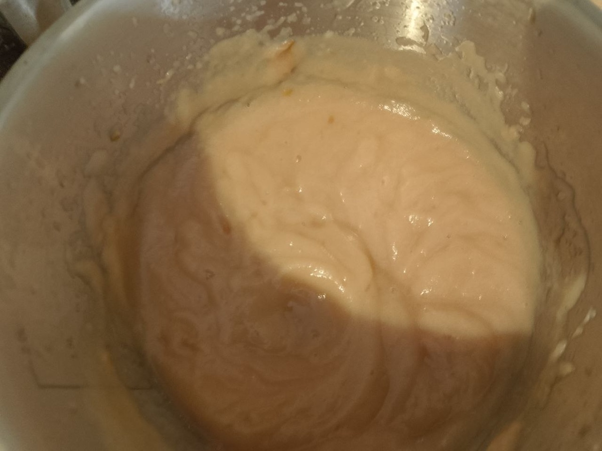 Перемолол пюре блендором