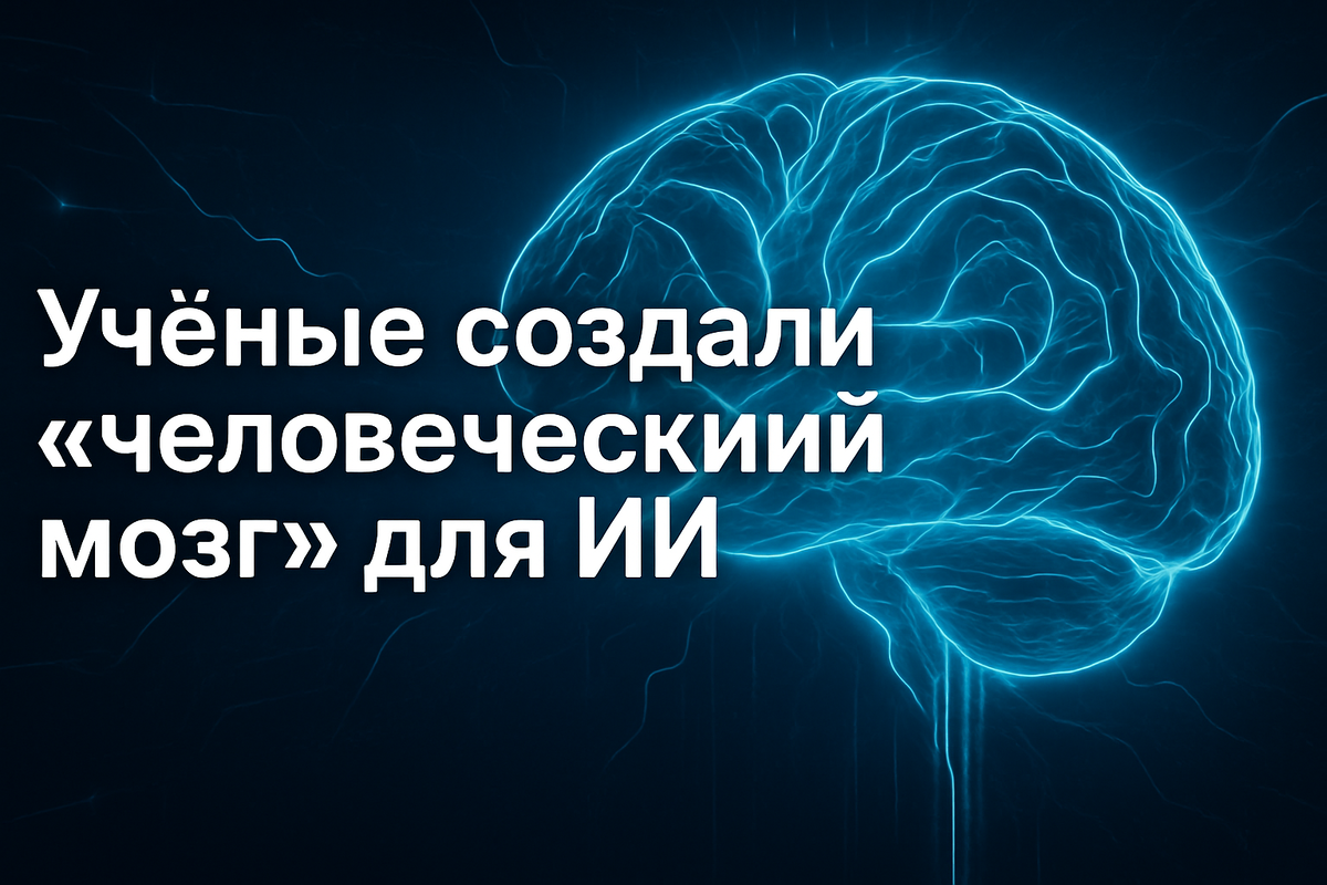 Ученые создали «человеческий мозг» для ИИ