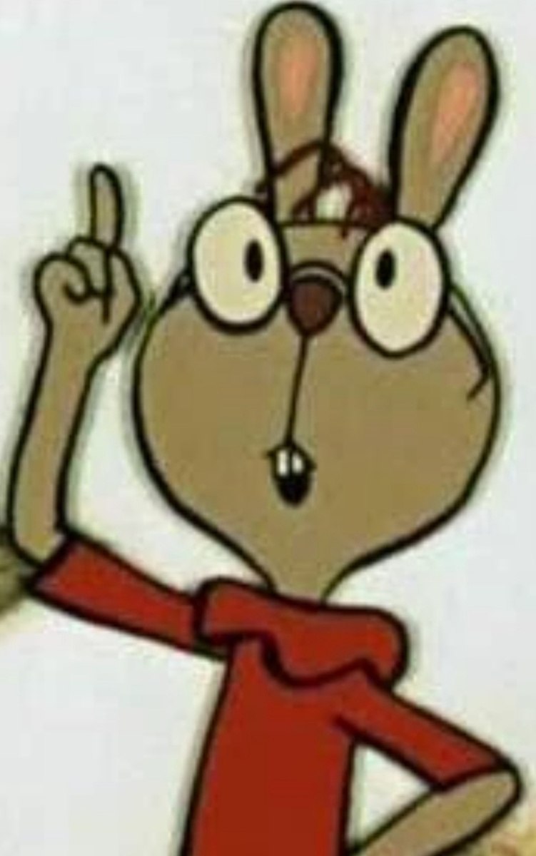 Вот такой зая, одно лицо, только черные волосы.