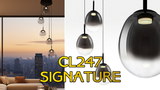 Коллекция подвесных LED светильников Citilux CL247 SIGNATURE с дизайнерскими тонированными плафонами в форме капли