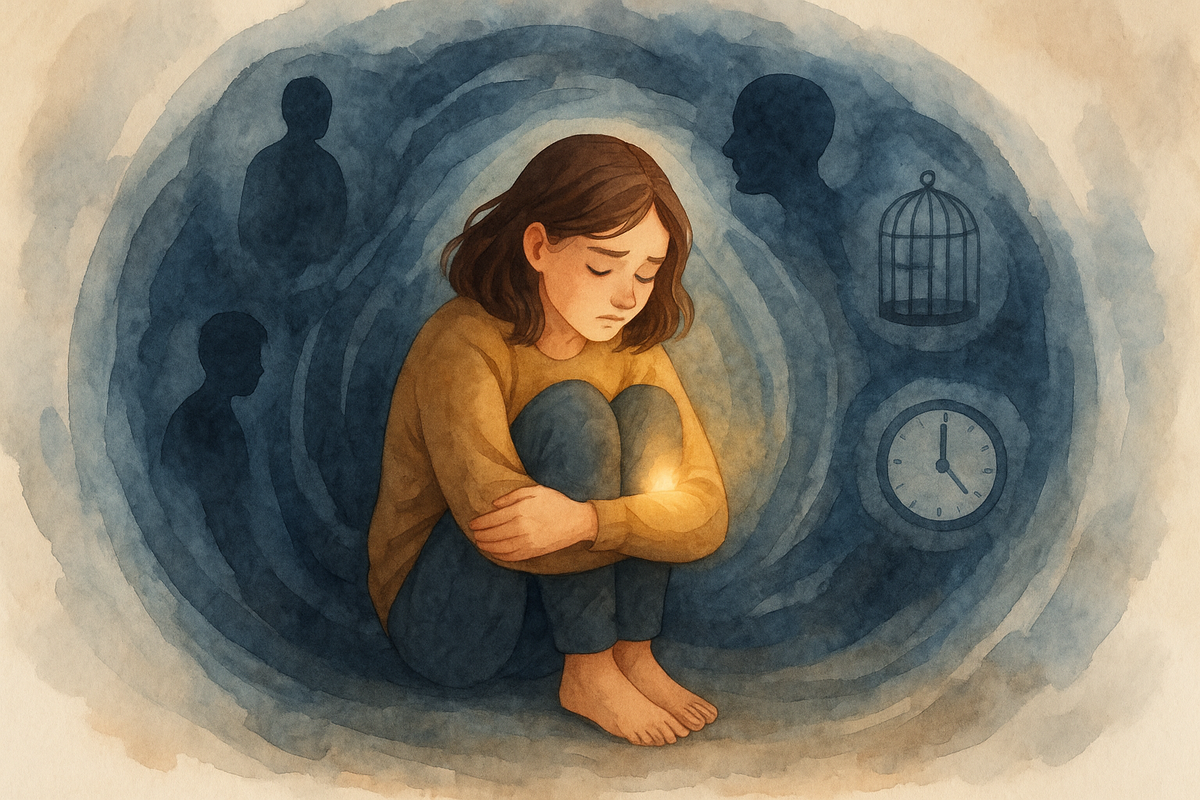 Важно не бороться с тревогой, а увидеть, как она проявляется, и мягко вернуть себе способность быть