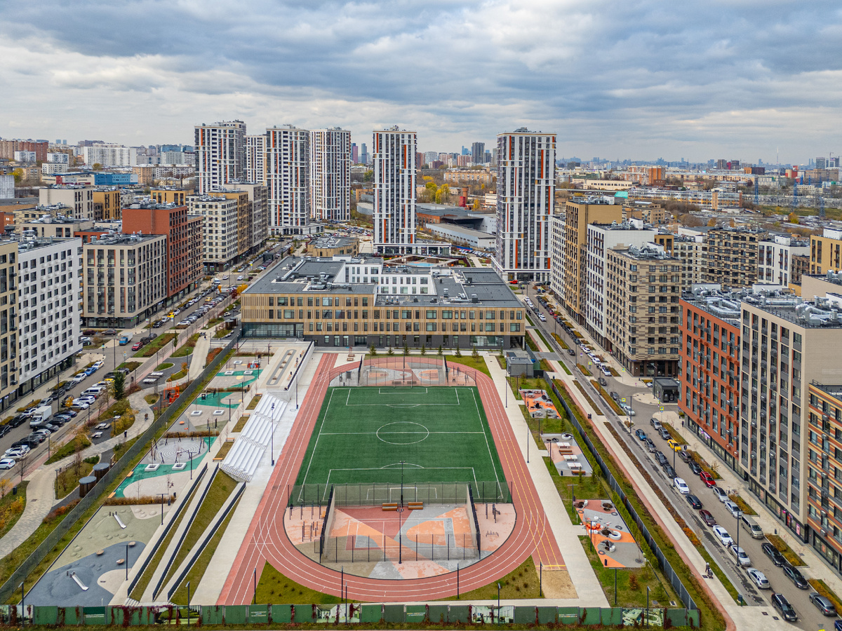 Жилой квартал бизнес-класса LIFE Варшавская рядом с метро "Варшавская".