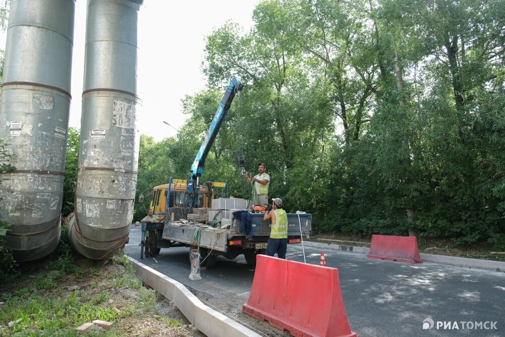    Ремонтные работы на улице Говорова, © РИА Томск. Маргарита Маилян