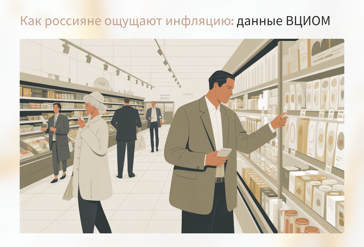 Как россияне ощущают инфляцию по данным ВЦИОМ