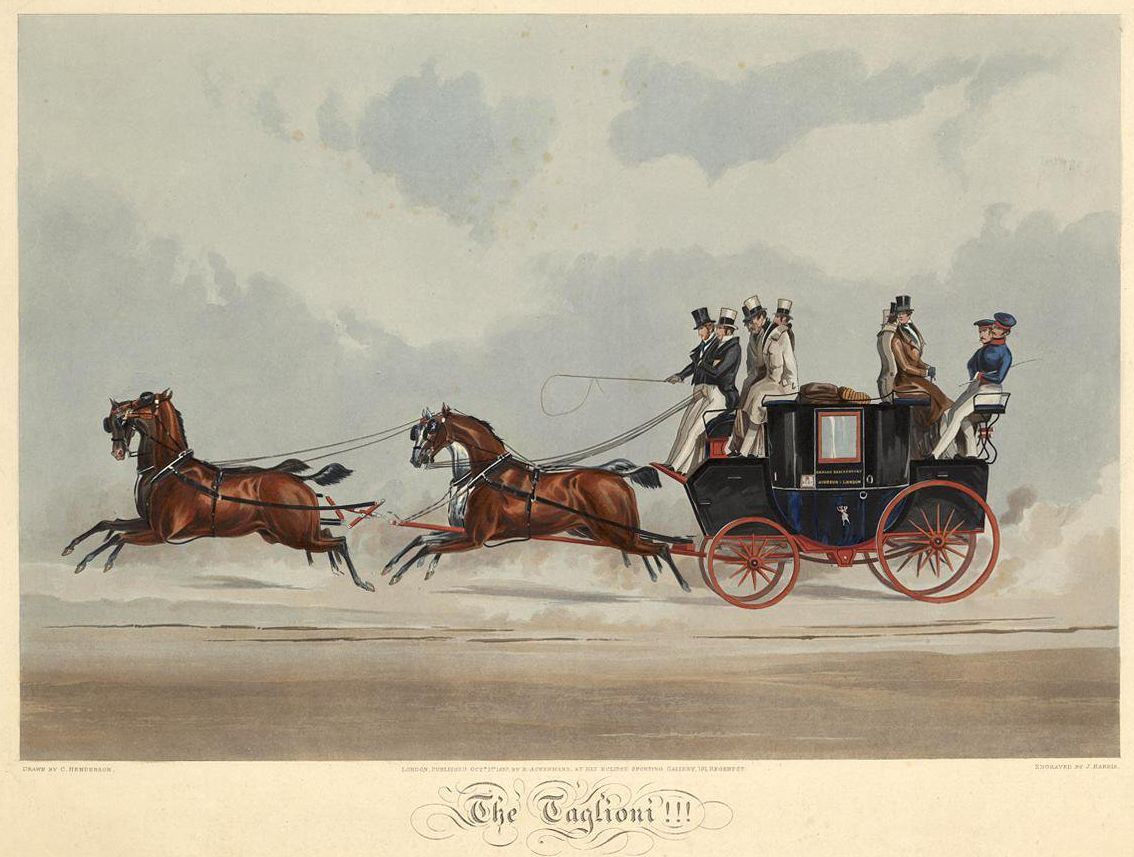 Джон Харрис Младший, Чарльз Купер Хендерсон. «Карета балерины Тальони», 1837 год, Государственный Эрмитаж, Санкт-Петербург © Public domain