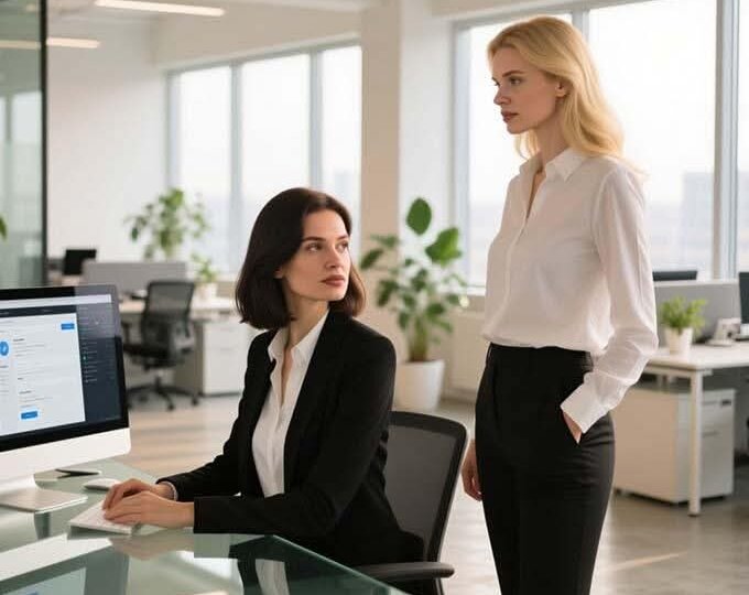 «Туалеты здесь моешь» — заявила одноклассница. Через 5 минут она зашла ко мне на собеседование и побледнела.