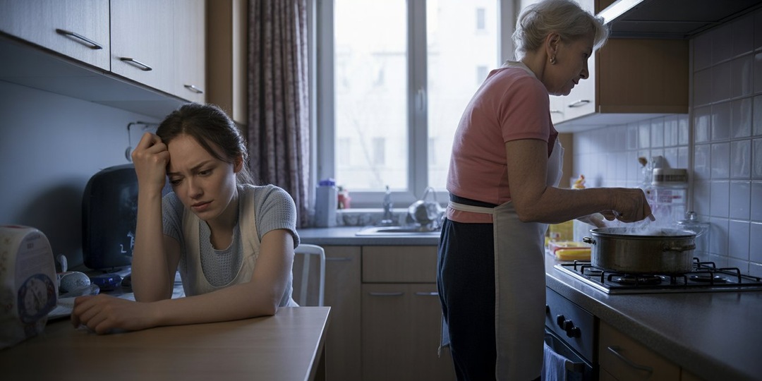 через три месяца после нашей свадьбы мама моего мужа начала жить с нами — так началось настоящее испытание.»