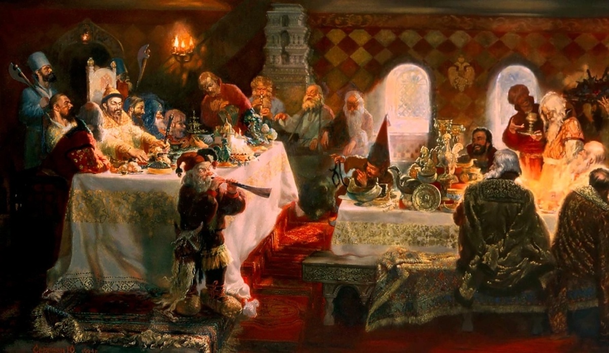 Ю. Сергеев. Пир Ивана Грозного в Александровской слободе.