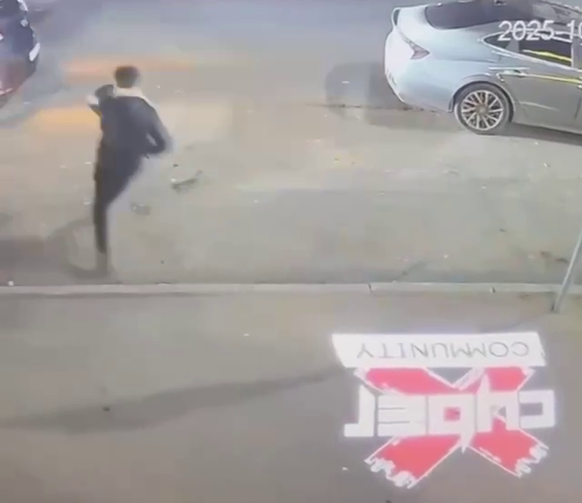 Убегающий с места преступления подозреваемый