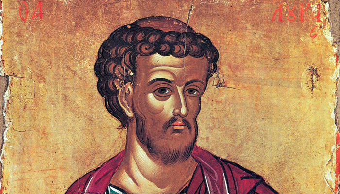 Апостол и евангелист Лука (фрагмент иконы из монастыря Ставроникита, Афон). Фото: wikipedia.org