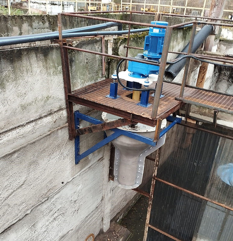 Насос рецикла Anturium на КОС г. Пущино.