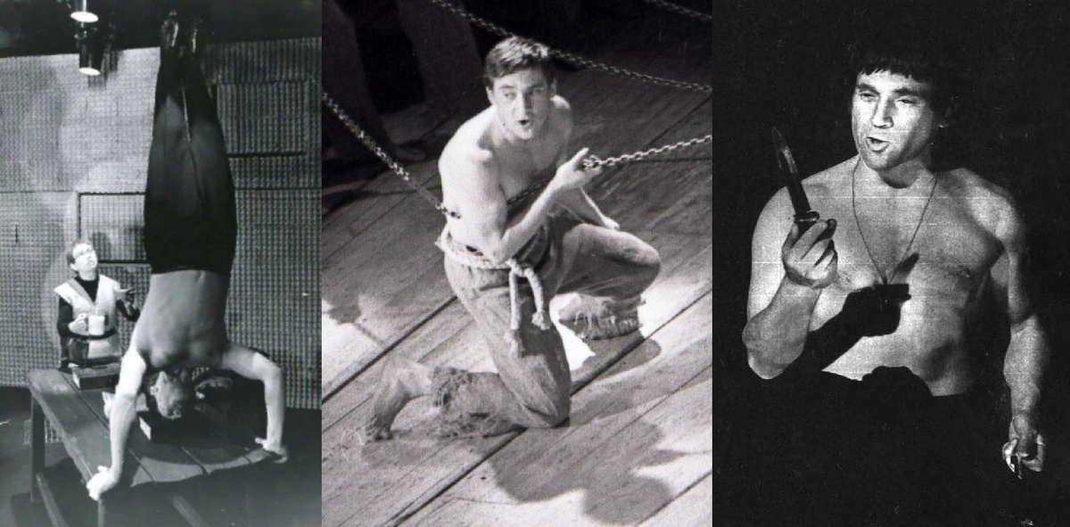 1966 - Галилей, 1968 - Хлопуша (сп. "Пугачев", фото Г. Дроздецкая, 1973 - Гамлет, фото А. Гаранин)